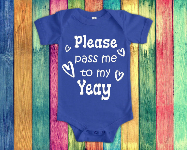 Pass Me To Yeay Cute Grandma Baby Bodysuit, Tshirt or Toddler Shirt Cambodia Cambodian Grandmother Gift or Pregnancy Announcement