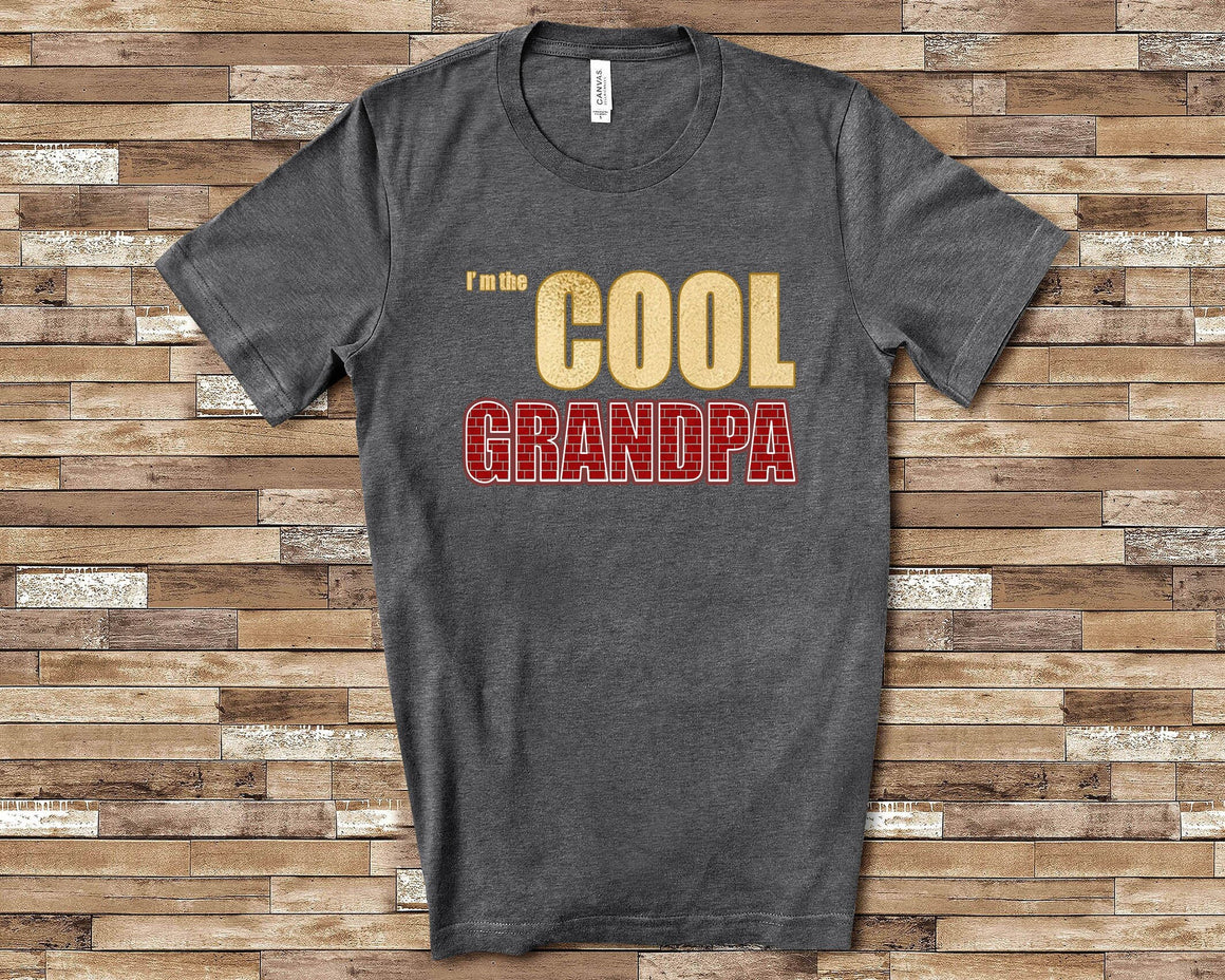 Funny I'm the Cool Grandpa Shirt Great Grandfather Birthday Christmas or Father's Day Gift for Grandpa from Granddaughter or Grandson