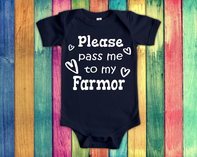 Pass Me To Farmor Cute Bodysuit, Tshirt or Toddler Shirt Norway Sweden Danish Norwegian Swedish Grandmother Gift or Pregnancy Announcement