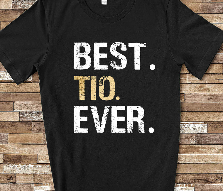 Best Tio Shirt Gift for Mexican or Spanish Uncle from Niece Nephew Birthday Fathers Day Christmas Gifts for Tio