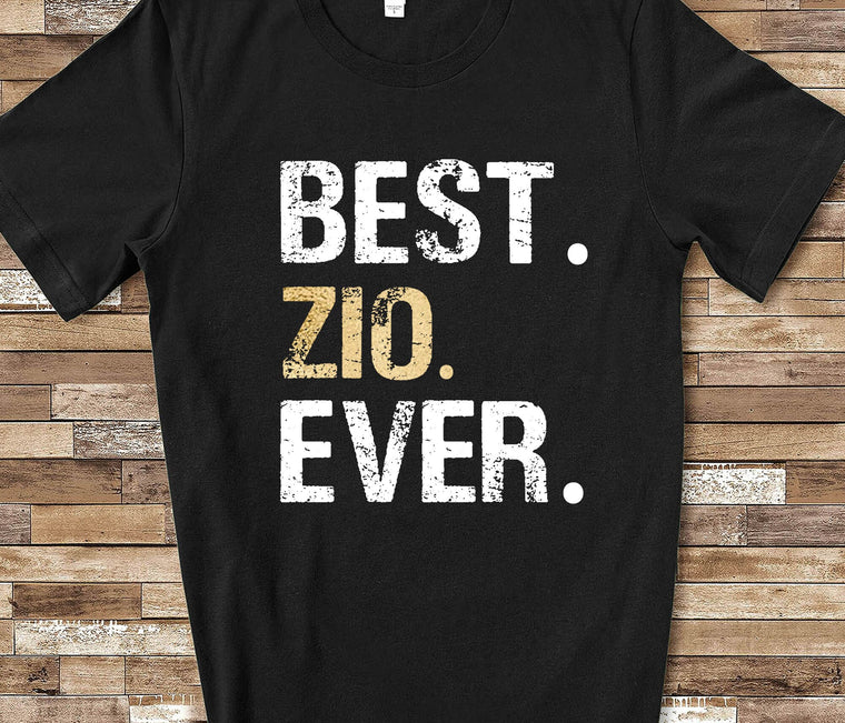 Best Zio Shirt Gift for Italian Uncle from Niece or Nephew Birthday Fathers Day Christmas Gifts for Zio