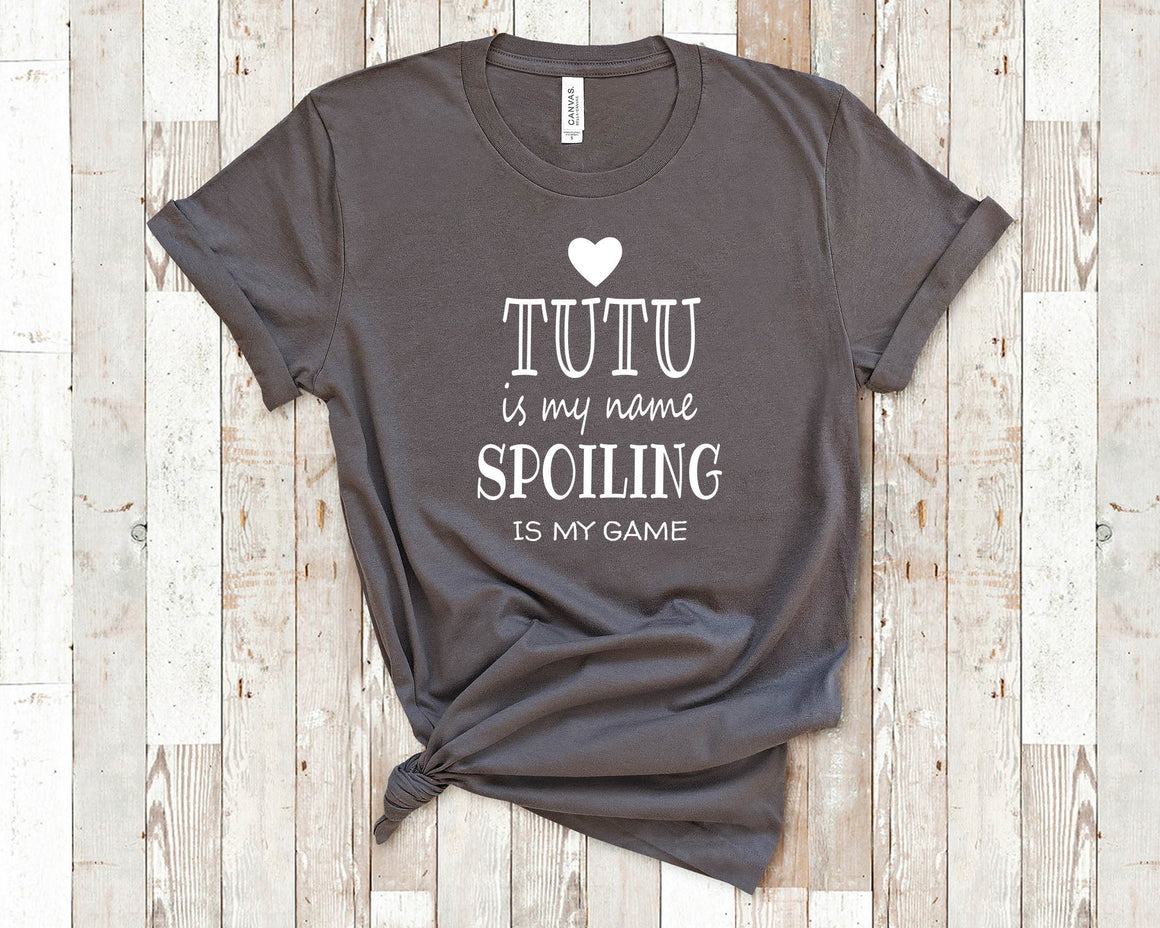 Tutu Is My Name Grandma Tshirt Hawaii Hawaiian Grandmother Gift Idea for Mother's Day, Birthday, Christmas or Pregnancy Reveal Announcement