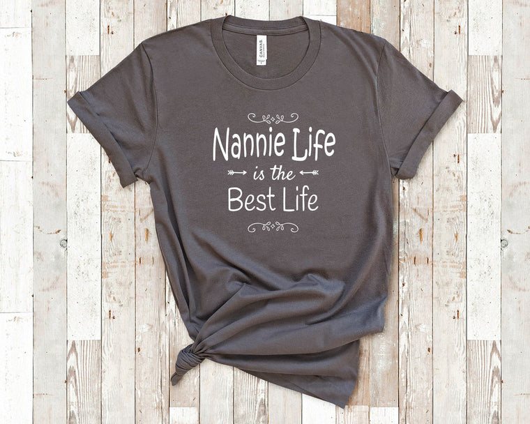 Nannie Life Is The Best Life Nannie Tshirt, Long Sleeve Shirt and Sweatshirt for  Grandmother Nannie Birthday Christmas Mothers Day Gift