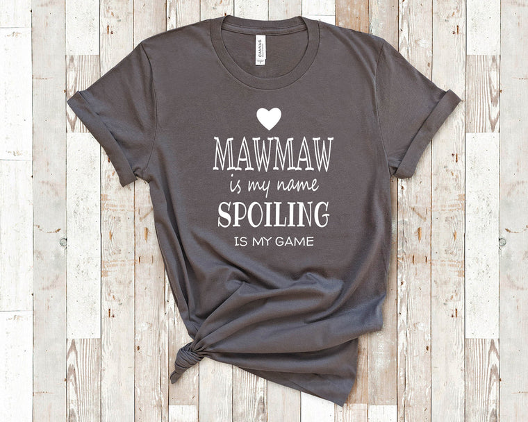 MawMaw Is My Name Grandma Tshirt, Long Sleeve Shirt and Sweatshirt for Special Grandmother Gift Idea for Mother's Day, Birthday, Christmas or Pregnancy Reveal Announcement