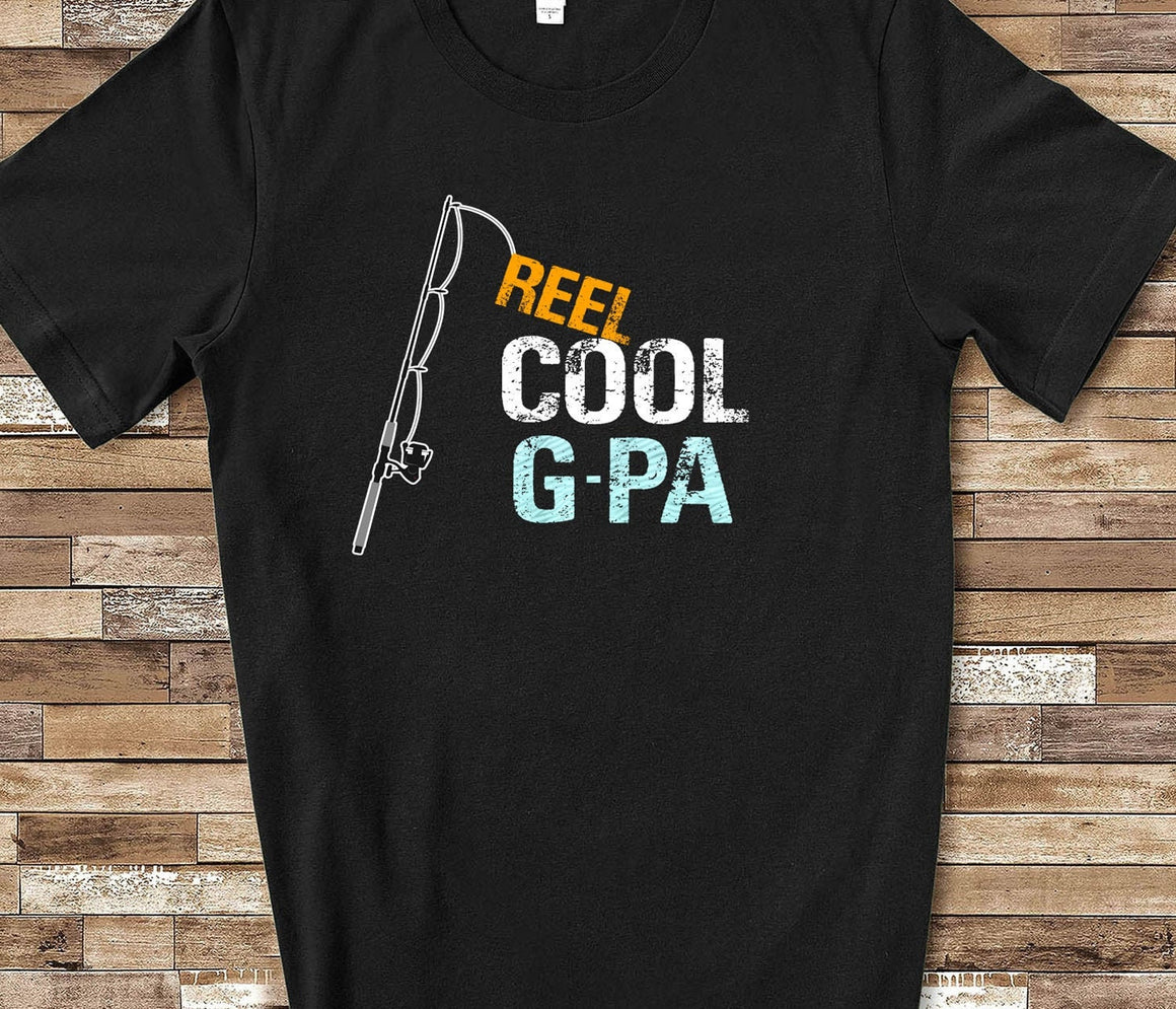 Reel Cool G-Pa Gpa Shirt Tshirt G-Pa Gift from Granddaughter Grandson Birthday Fathers Day Gifts for Gpa