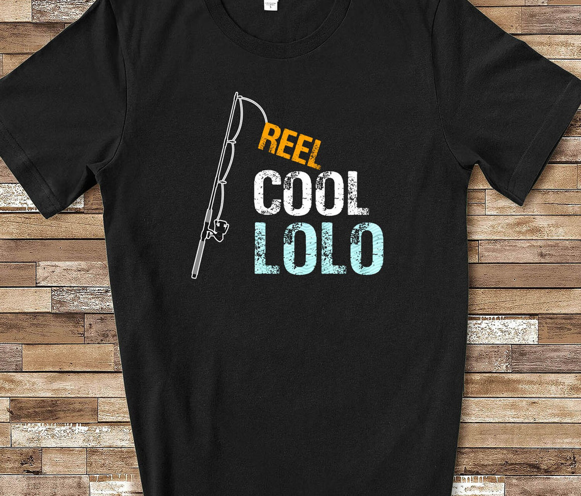 Reel Cool Lolo Shirt Tshirt Lolo Gift from Granddaughter Grandson Birthday Christmas Fathers Day Gifts for Lolo