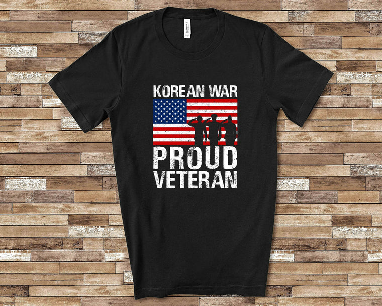 Proud Korean War Veteran Shirt Veteran Gift for Military Vet Men Women Combat Veteran Great for Veterans Day Shirt or Memorial Day Shirt