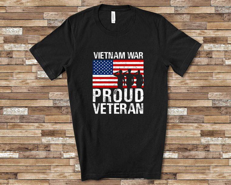 Proud Vietnam War Veteran Shirt Veteran Gift for Military Vet Men Women Combat Veteran Great for Veterans Day Shirt or Memorial Day Shirt