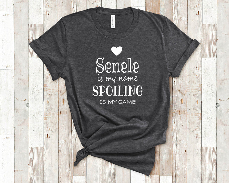 Senele Is My Name Grandma Tshirt Lithuanian Grandmother Gift Idea for Mother's Day, Birthday, Christmas or Pregnancy Reveal Announcement