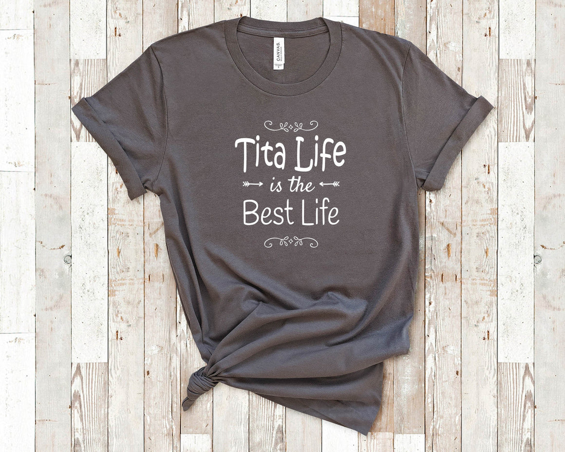 Tita Life Is The Best Life Tita Shirt for Philippines Filipino Pilipino or Spanish Grandmother Tita Birthday Christmas Mothers Day Gift