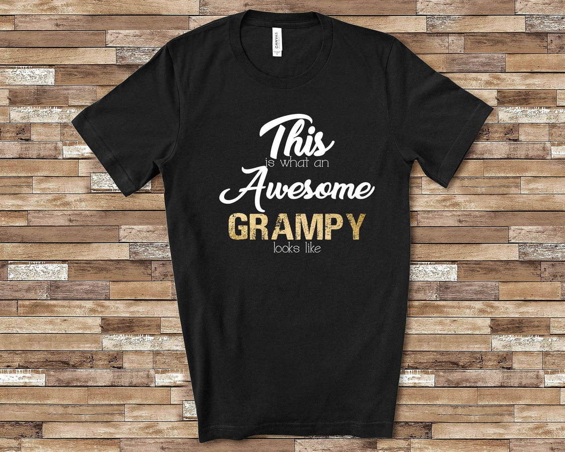 Awesome Grampy Shirt Tshirt Grampy Gift from Granddaughter Grandson Fathers Day Birthday Christmas Grandparent Gifts for Grampy