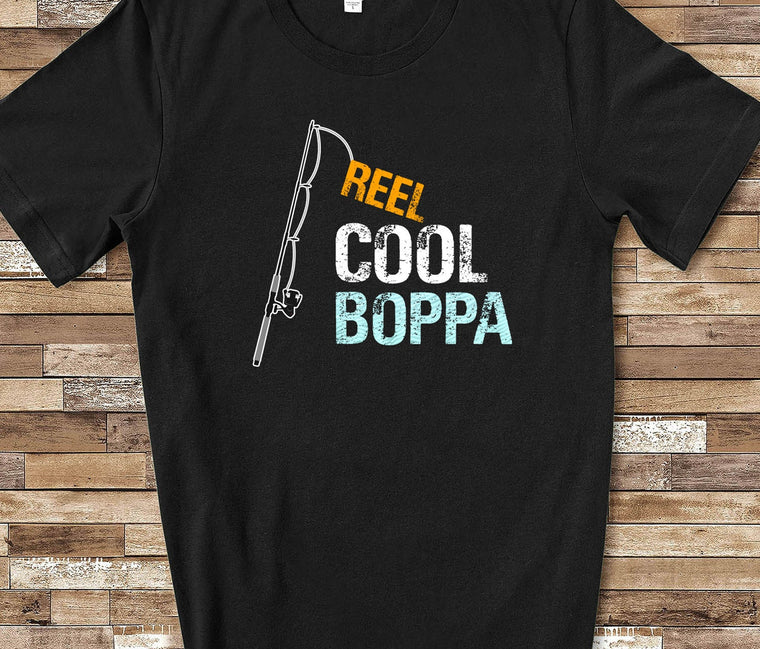 Reel Cool Boppa Shirt Tshirt Boppa Gift from Granddaughter Grandson Birthday Christmas Fathers Day Gifts for Boppa