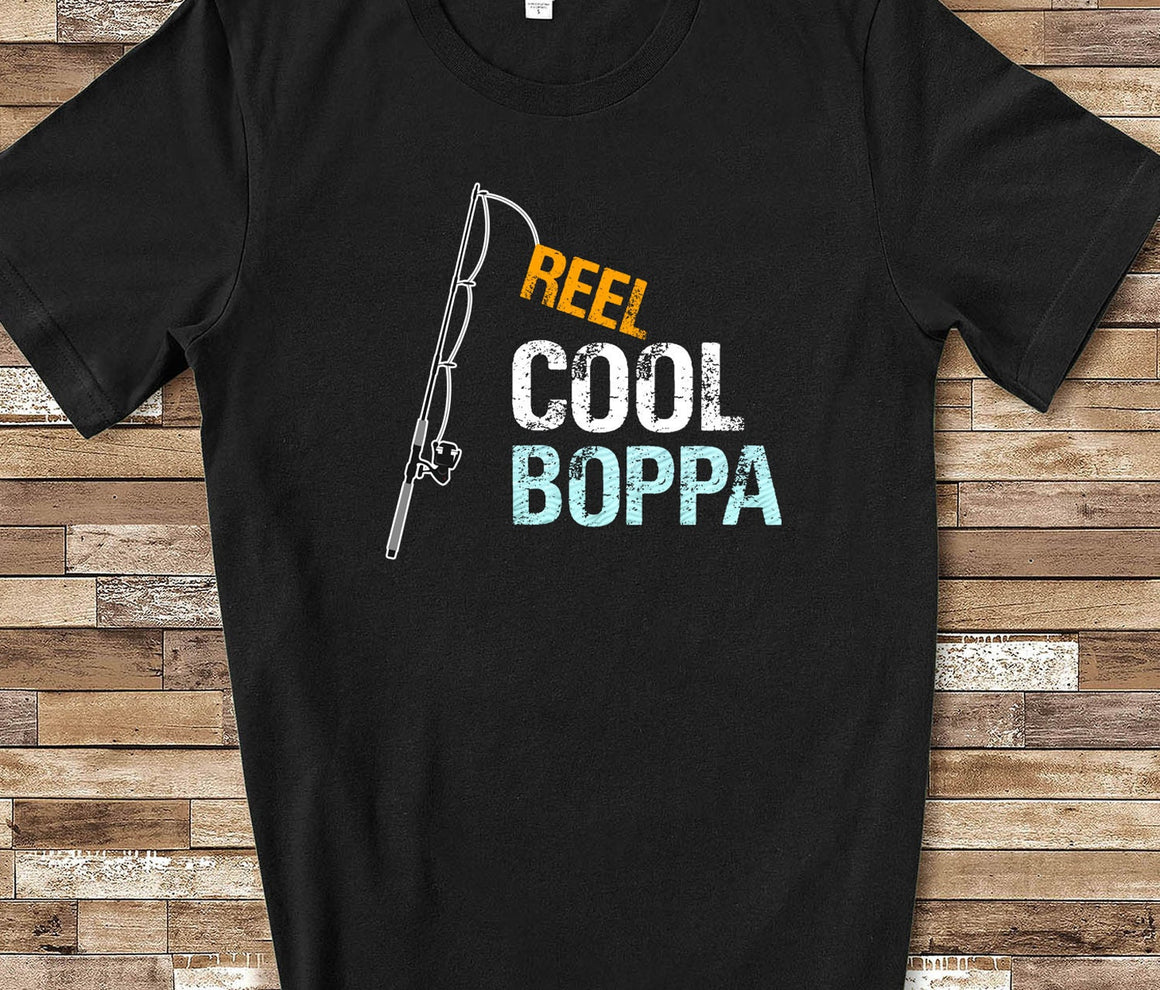 Reel Cool Boppa Shirt Tshirt Boppa Gift from Granddaughter Grandson Birthday Christmas Fathers Day Gifts for Boppa
