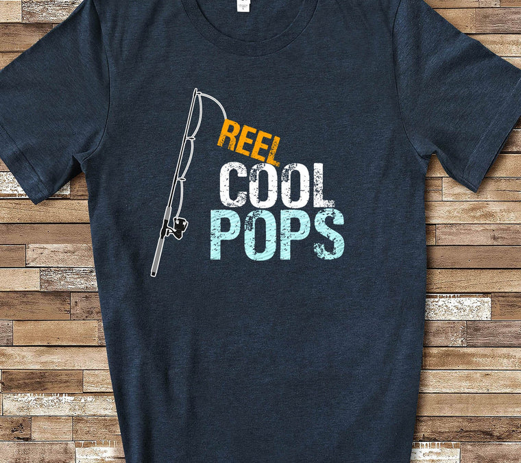 Reel Cool Pops Shirt Tshirt Pops Gift from Granddaughter Grandson Birthday Fathers Day Grandparent Gifts for Pops