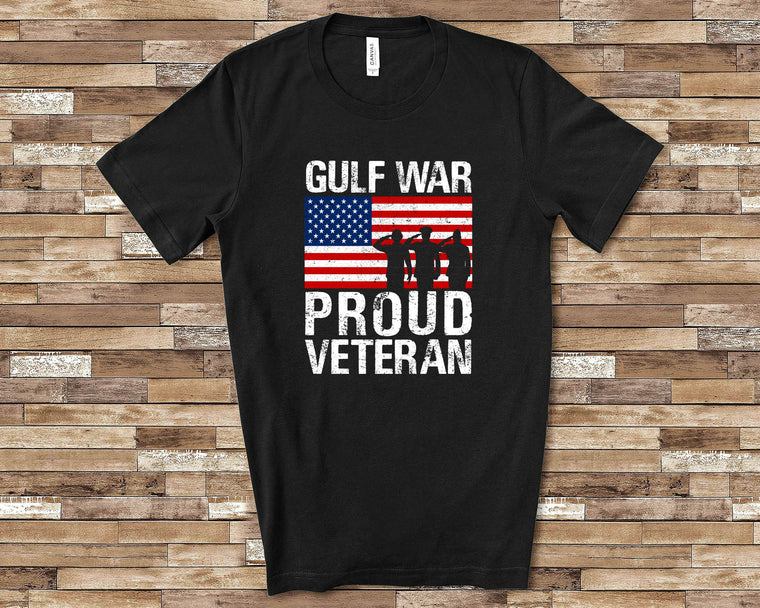 Proud Gulf War Veteran Shirt Veteran Gift for Military Vet Men Women Combat Veteran Great for Veterans Day Shirt or Memorial Day Shirt