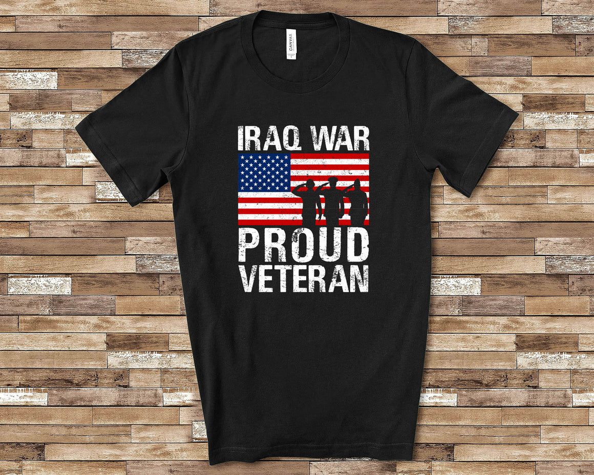 Proud Iraq Veteran Shirt Veteran Gift for Military Vet Men Women Combat Veteran Great for Veterans Day Shirt or Memorial Day Shirt