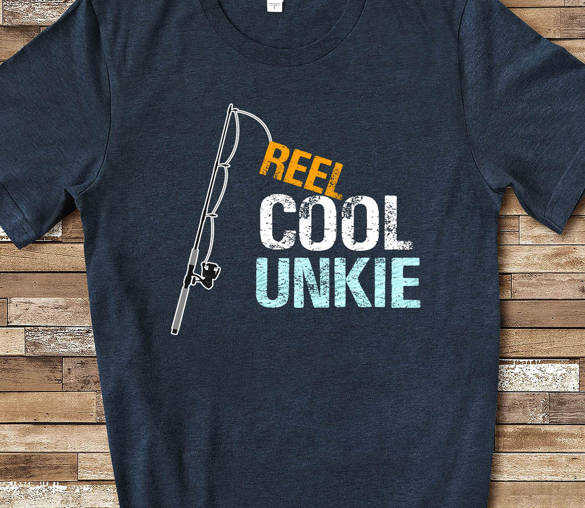Reel Cool Unkie Shirt Tshirt Uncle Gift from Niece Nephew Birthday Christmas Fathers Day Gifts for Uncle