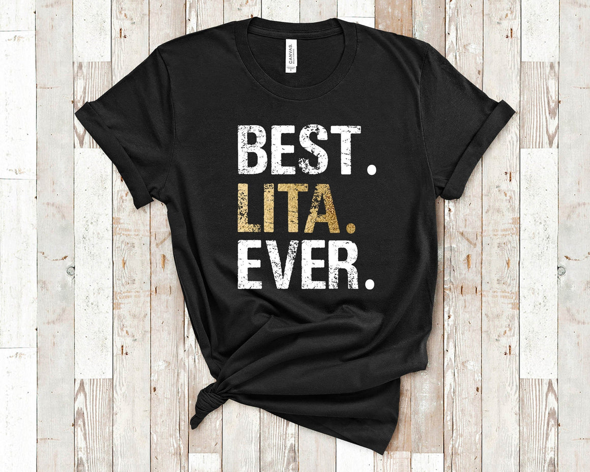 Best Lita Shirt Mexican Grandmother Gift from Granddaughter Grandson Birthday Mother's Day Christmas Gifts for Lita Grandma