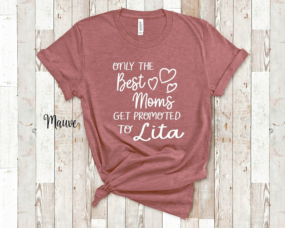 The Best Moms Get Promoted To Lita for Spain Mexico Spanish or Mexican Grandma - Birthday Mother's Day Christmas Gift for Grandmother