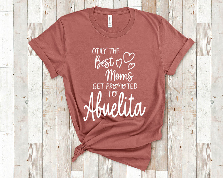 The Best Moms Get Promoted To Abuelita for Mexico Mexican Spain Spanish Grandma - Birthday Mother's Day Christmas Gift for Grandmother