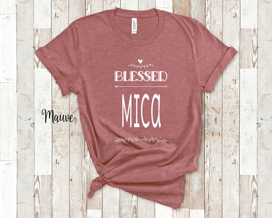 Blessed Mica Grandma Tshirt, Long Sleeve Shirt and Sweatshirt Serbia Serbian Grandmother Gift Idea for Mother's Day, Birthday, Christmas or Pregnancy Reveal Announcement