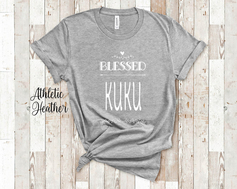 Blessed Kuku Grandma Tshirt, Long Sleeve Shirt and Sweatshirt Hawaiian Grandmother Gift Idea for Mother's Day, Birthday, Christmas or Pregnancy Reveal Announcement