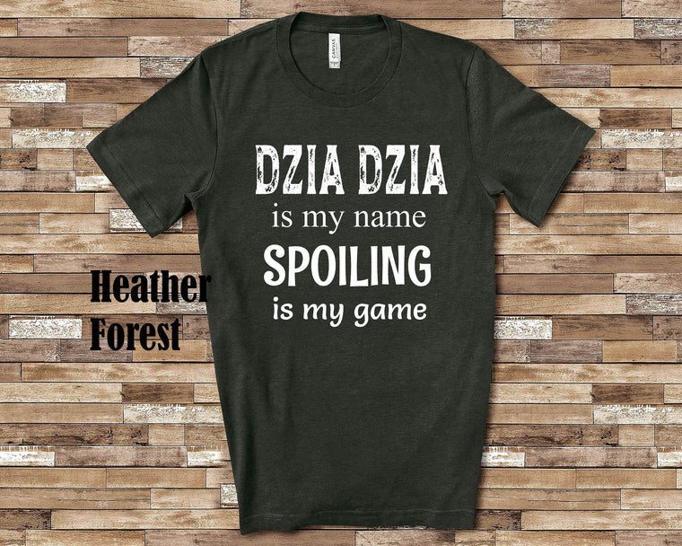 Dzia Dzia Is My Name Grandpa Tshirt  Polish Grandfather Gift Idea for Father's Day, Birthday, Christmas or Pregnancy Reveal Announcement