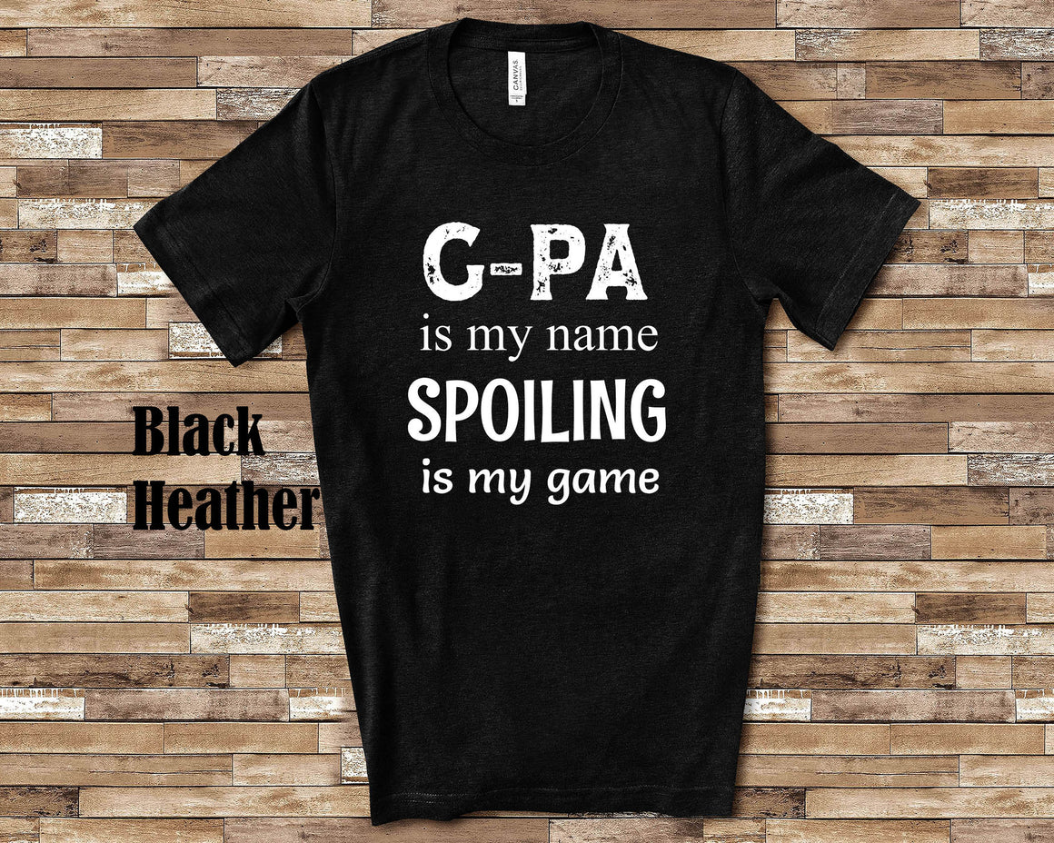 G-Pa Is My Name Grandpa Tshirt Special Grandfather Gift Idea for Father's Day, Birthday, Christmas or Pregnancy Reveal Announcement