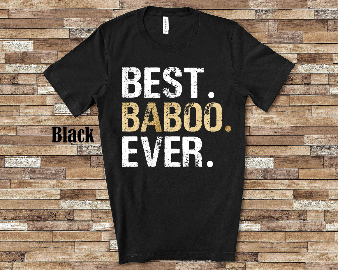 Best Baboo Shirt Gift from Granddaughter or Grandson - Great Birthday Fathers Day or Christmas Present for Grandfather