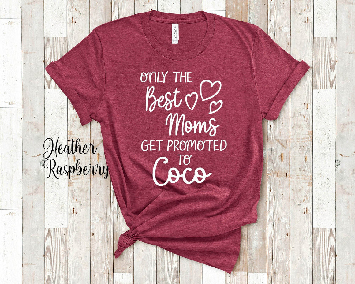 The Best Moms Get Promoted To Coco for Special Grandma - Birthday Mother's Day Christmas Gift for Grandmother