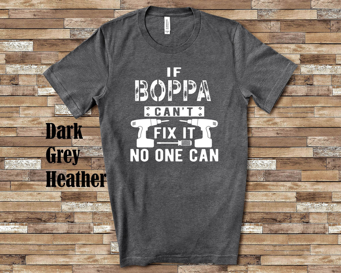 If Boppa Can't Fix It Tshirt, Long Sleeve Shirt, Sweatshirt Special Grandfather Father's Day Christmas Birthday Gift