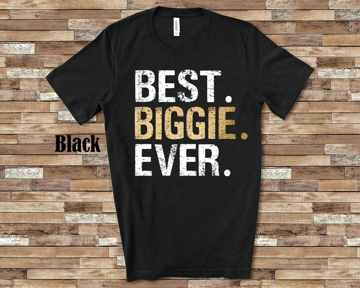 Best Biggie Shirt for Grandpa from Granddaughter or Grandson - Unique Birthday Father's Day or Christmas Gift for Grandfather