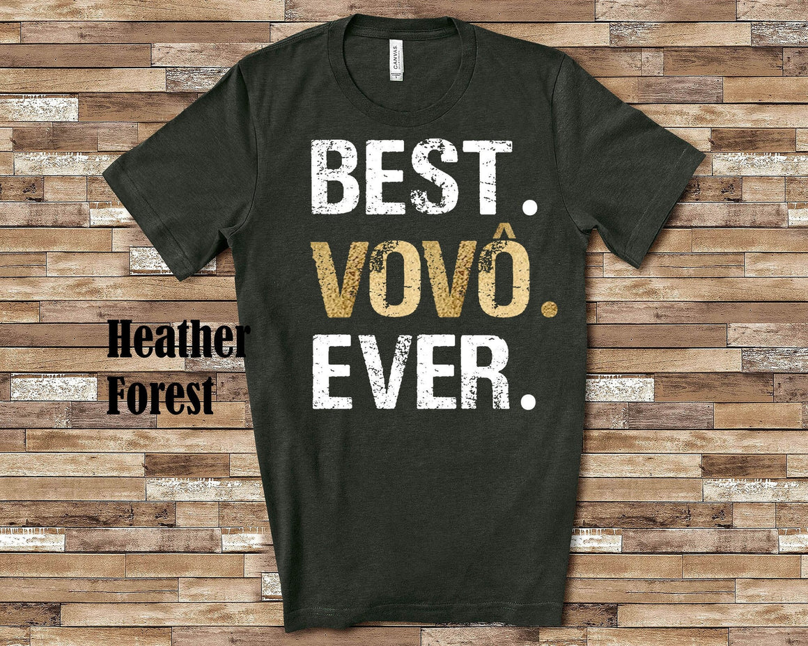 Best Vovo Ever Tshirt for Grandfather - Unique Father's Day Birthday or Christmas Gift Idea for Grandpa