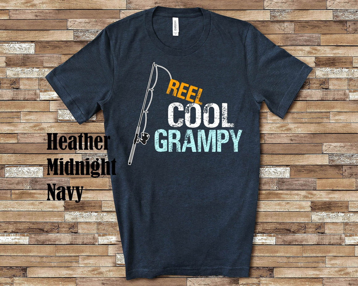 Reel Cool Grampy Shirt Tshirt Grampy Gift from Granddaughter Grandson Birthday Fathers Day Christmas Grandparent Gifts for Grampy