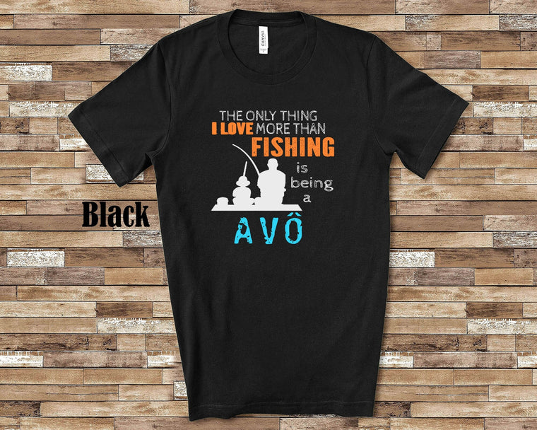 Love More Than Fishing Avô Tshirt, Long Sleeve Shirt, Sweatshirt Brazilian Grandfather Father's Day Christmas Birthday Gift