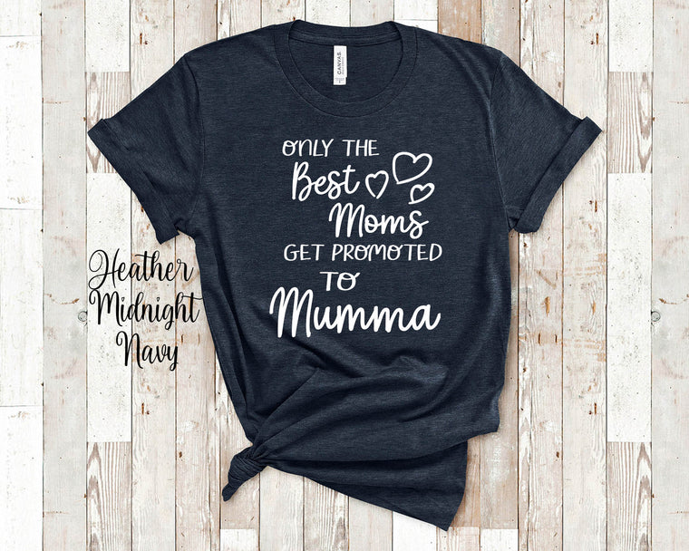 Best Moms Get Promoted to Mumma Grandma Tshirt, Long Sleeve Shirt and Sweatshirt Finnish Grandmother Gift Idea for Mother's Day, Birthday, Christmas or Pregnancy Reveal