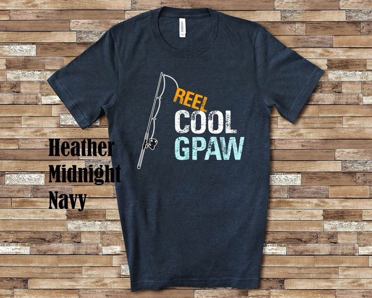 Reel Cool GPaw Shirt Tshirt Gift from Granddaughter Grandson Birthday Fathers Day Christmas Grandparent Gifts for GPaw