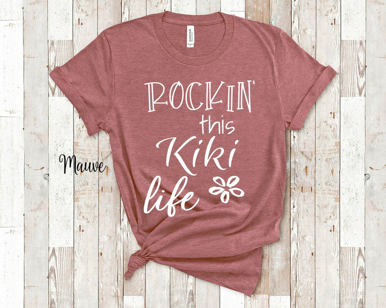 Rockin This Kiki Life Grandma Tshirt Special Grandmother Gift Idea for Mother's Day, Birthday, Christmas or Pregnancy Reveal Announcement