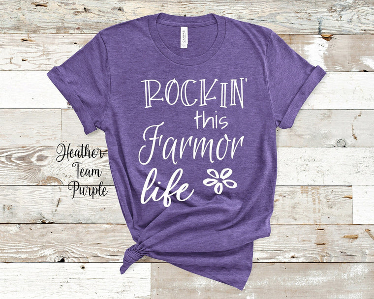 Rockin This Farmor Life Grandma Tshirt Danish Swedish Grandmother Gift Idea for Mother's Day, Birthday, Christmas or Pregnancy Revea