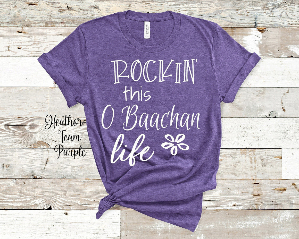 Rockin This O Baachan Life Grandma Tshirt Japanese Grandmother Gift Idea for Mother's Day, Birthday, Christmas or Pregnancy Announcement