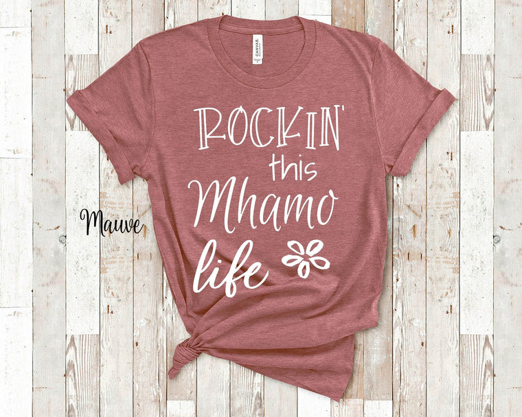 Rockin This Mhamo Life Grandma Tshirt Irish Grandmother Gift Idea for Mother's Day, Birthday, Christmas or Pregnancy Reveal Announcement