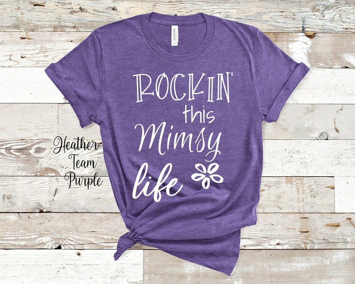 Rockin This Mimsy Life Grandma Tshirt Special Grandmother Gift Idea for Mother's Day, Birthday, Christmas or Pregnancy Reveal Announcement