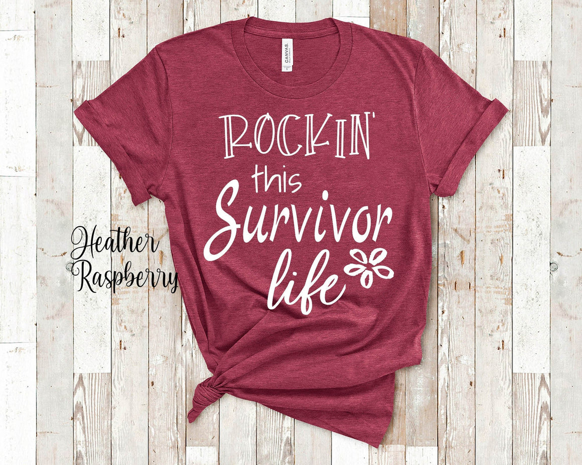 Rockin This Cancer Survivor Shirt Cancer Awareness Support Tshirt Cancer Fighting Patient Warrior Encouragement Gift