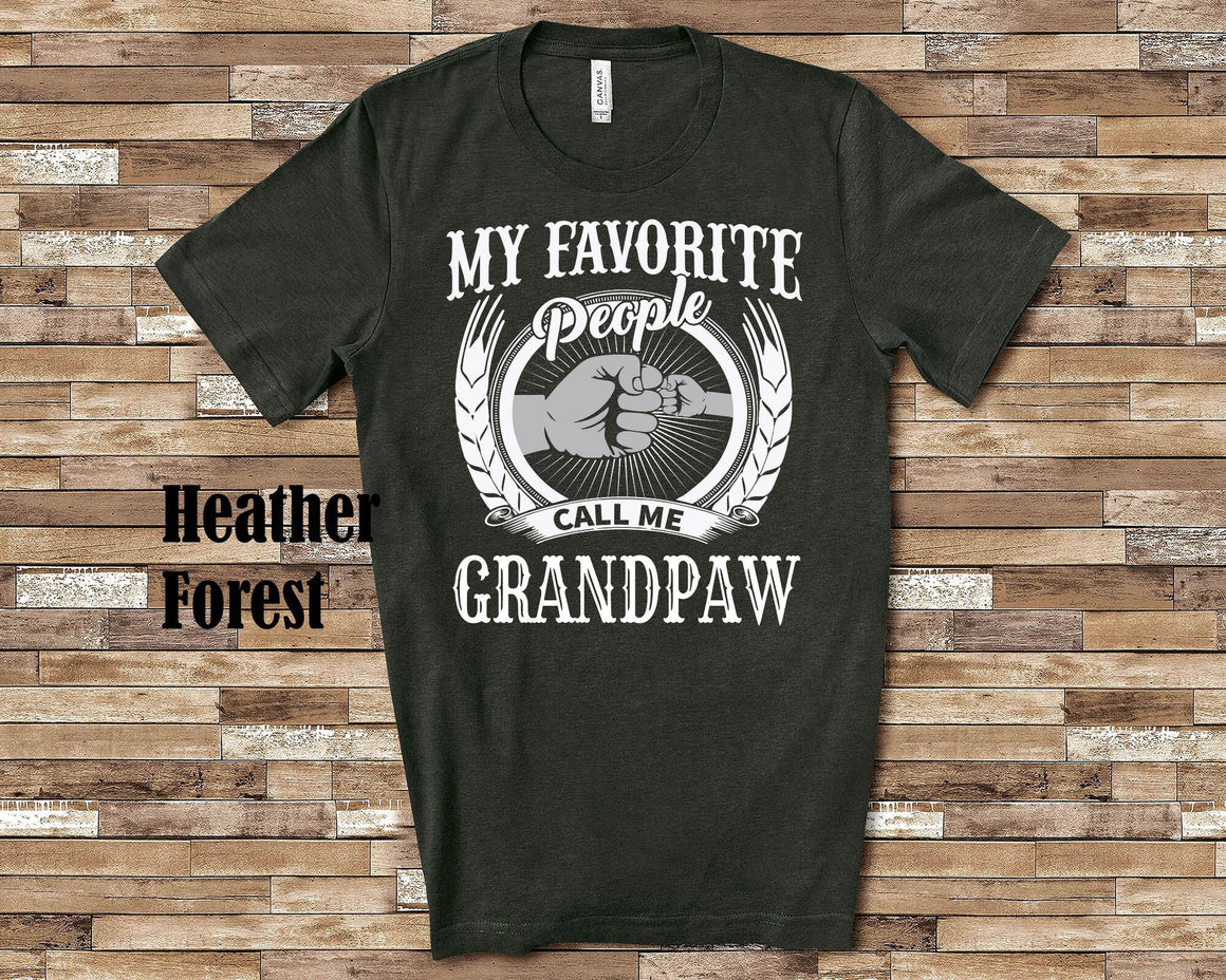 My Favorite People Grandpaw fist Tshirt, Long Sleeve Shirt, Sweatshirt Special Grandfather Father's Day Christmas Birthday Gift