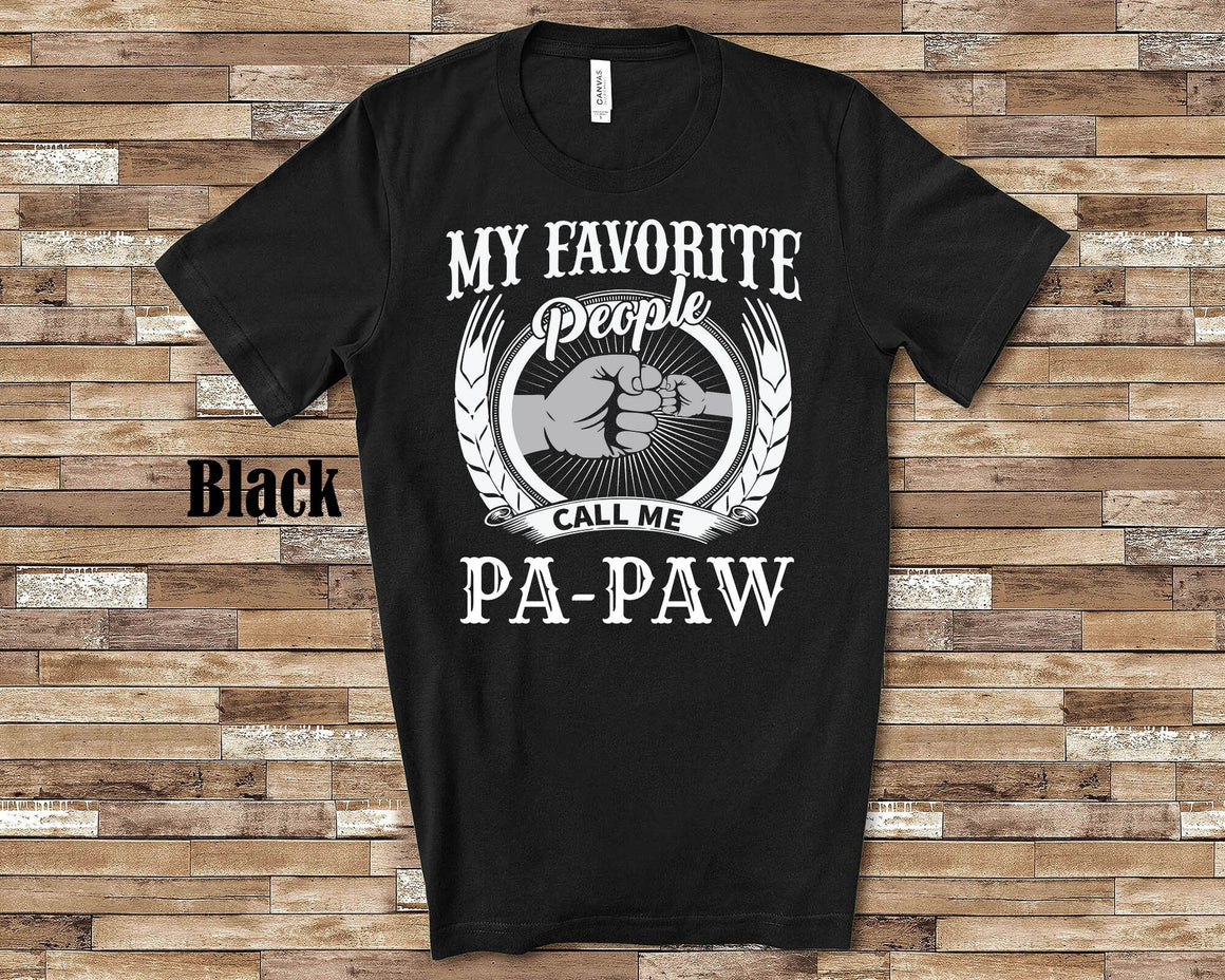 My Favorite People Pa-Paw fist bump Tshirt, Long Sleeve Shirt, Sweatshirt, Tank Top Special Grandfather Father's Day Christmas Birthday Gift