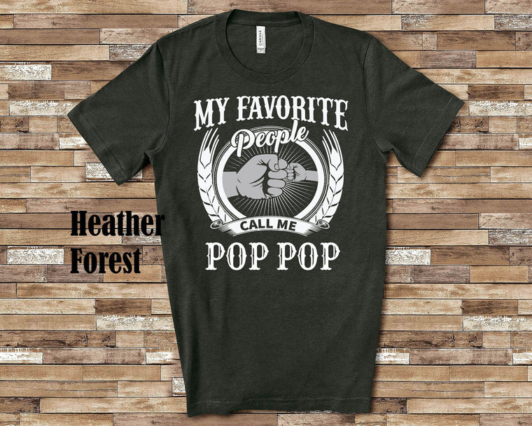 My Favorite People Pop Pop fist bump Tshirt, Long Sleeve Shirt, Sweatshirt Tank Top Special Grandfather Father's Day Christmas Birthday Gift