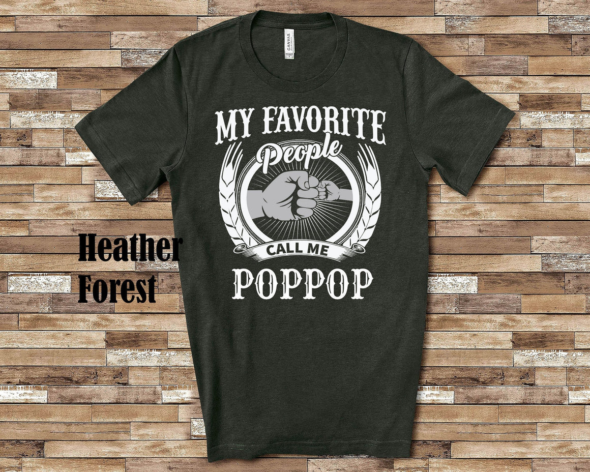 My Favorite People PopPop fist bump Tshirt, Long Sleeve Shirt, Sweatshirt Tank Top Special Grandfather Father's Day Christmas Birthday Gift