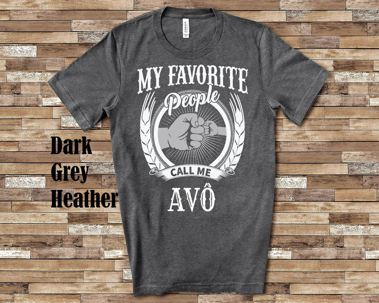 My Favorite People Avô fist bump Tshirt, Long Sleeve Shirt Sweatshirt Brazilian Grandfather Father's Day Christmas Birthday Gift