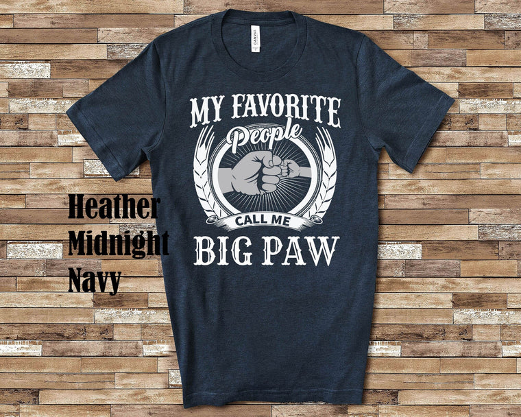 My Favorite People Big Paw fist bump Tshirt, Long Sleeve Shirt, Sweatshirt Tank Top Special Grandfather Father's Day Christmas Birthday Gift