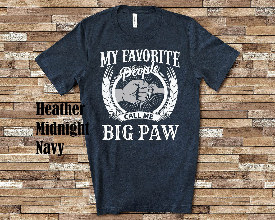 My Favorite People Big Paw fist bump Tshirt, Long Sleeve Shirt, Sweatshirt Tank Top Special Grandfather Father's Day Christmas Birthday Gift